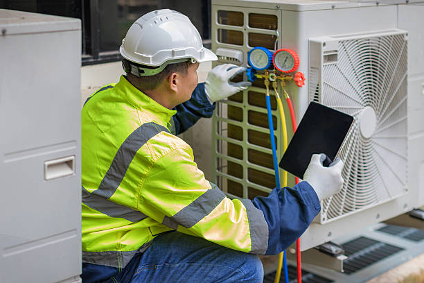 Professional Ductwork Repair technician working in Fayette, NY